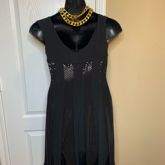 Black dress with  Sequins Size 10 - Picture 7 of 8